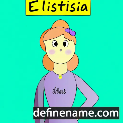 cartoon of the name Elistina