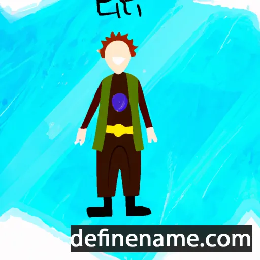 cartoon of the name Elith