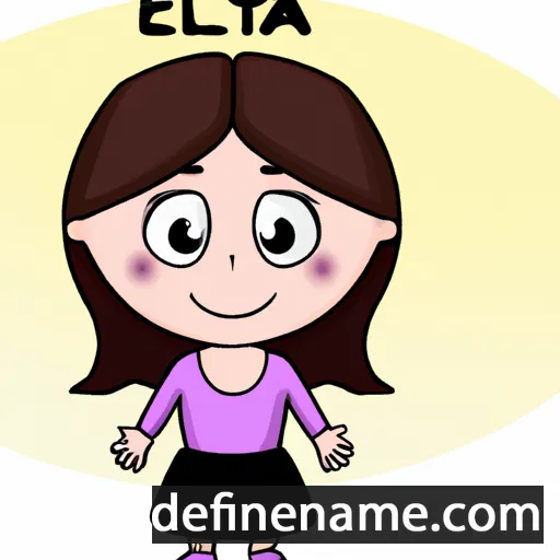 cartoon of the name Elitsa