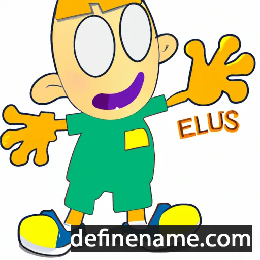 cartoon of the name Elius