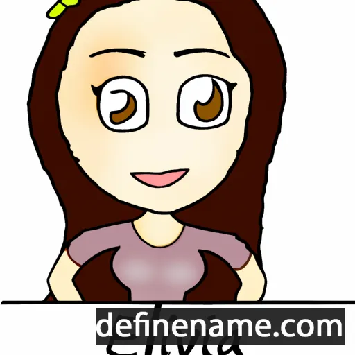 cartoon of the name Elivia