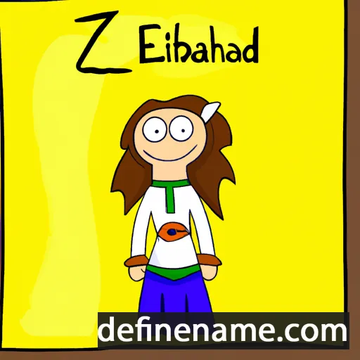 cartoon of the name Elizabad