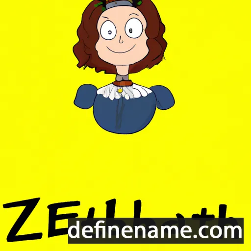 cartoon of the name Elizabeath