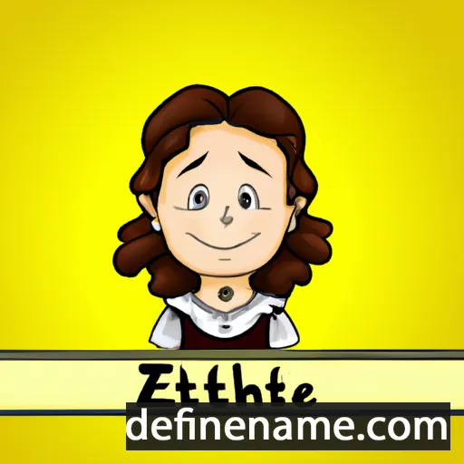 cartoon of the name Elizabethe