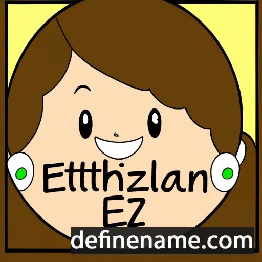 cartoon of the name Elizbeth