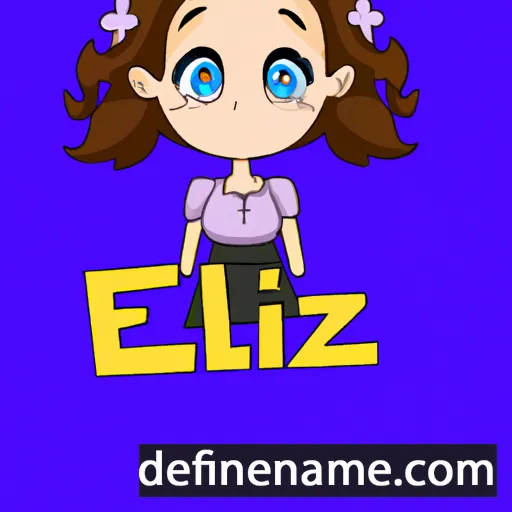 cartoon of the name Elize