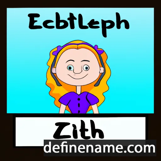 cartoon of the name Elizebeth