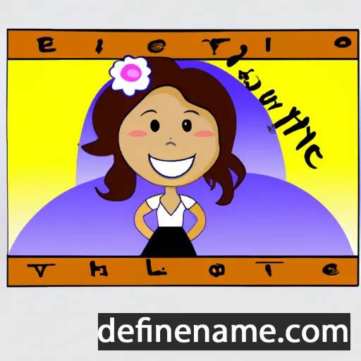 cartoon of the name Elizeth