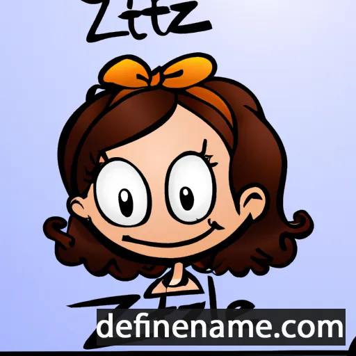 cartoon of the name Elizette