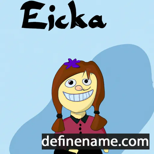 cartoon of the name Elizka