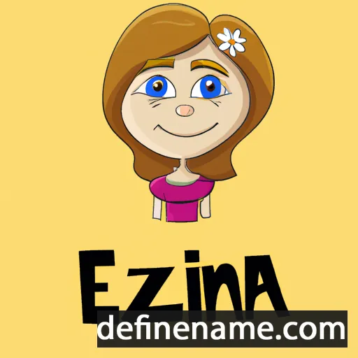 cartoon of the name Elizna