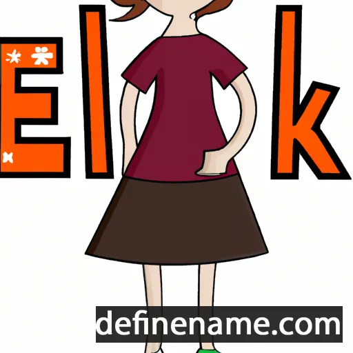 cartoon of the name Elka