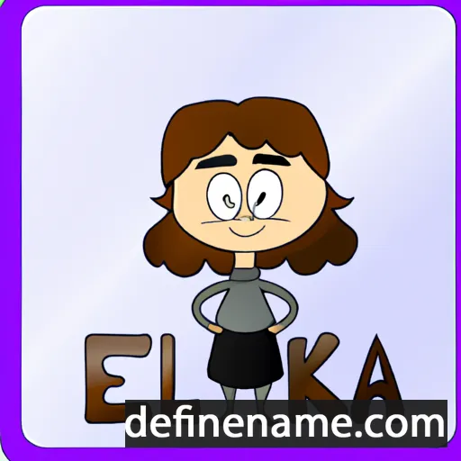 cartoon of the name Elka