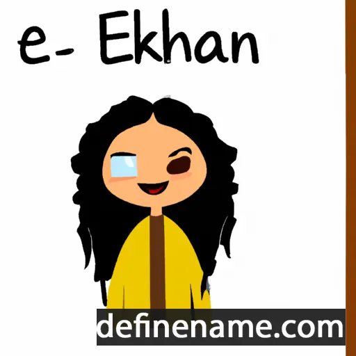 cartoon of the name Elkenah