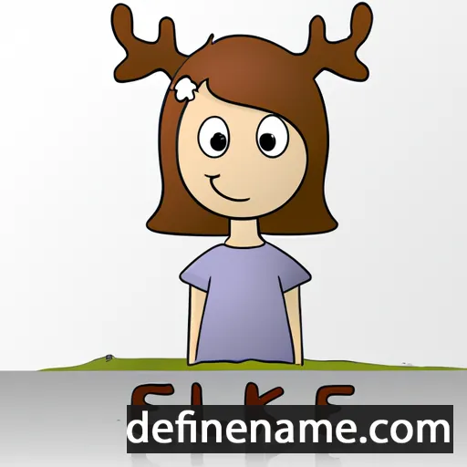 cartoon of the name Elkie