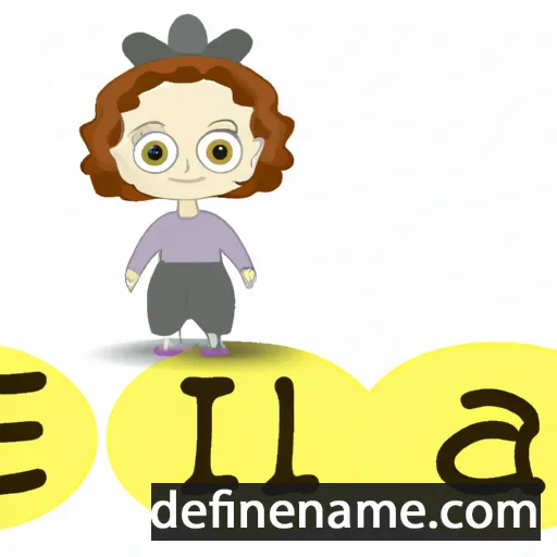 cartoon of the name Ella