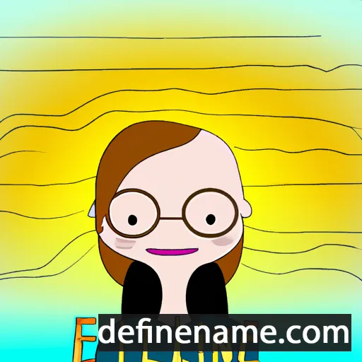 cartoon of the name Ellaline