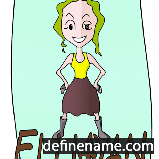 cartoon of the name Ellalynn