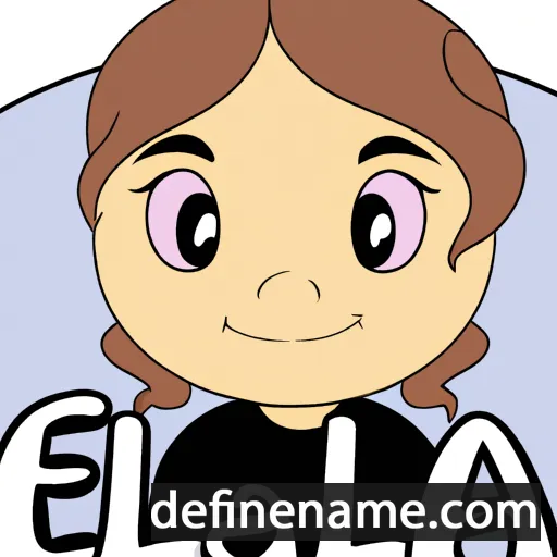 cartoon of the name Ellamae