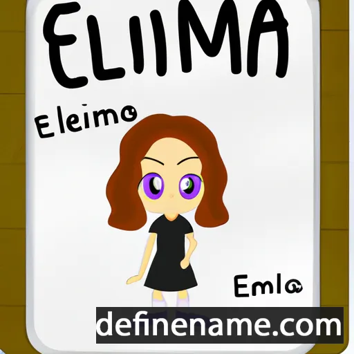 cartoon of the name Ellamira