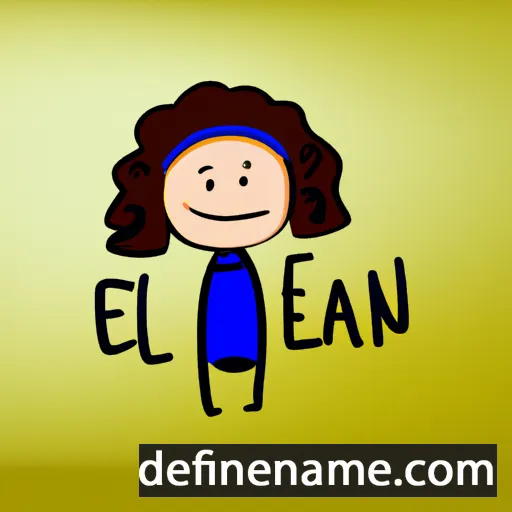 cartoon of the name Ellan