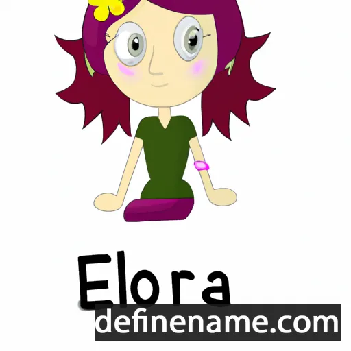 cartoon of the name Ellanora