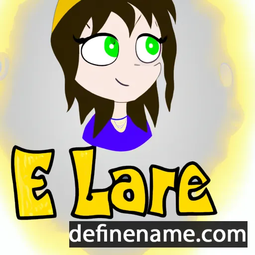 cartoon of the name Ellarae