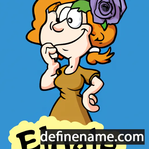 cartoon of the name Ellarose