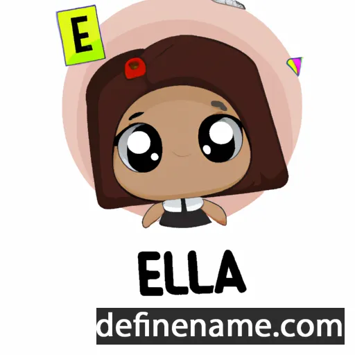 cartoon of the name Elléa