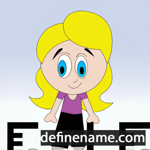 cartoon of the name Elle