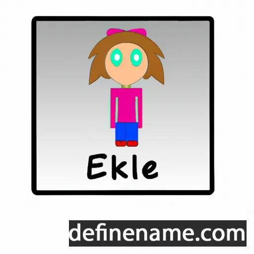 cartoon of the name Ellemieke