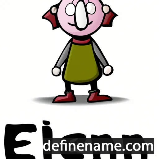 cartoon of the name Ellentin