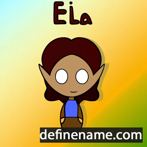 cartoon of the name Ellera