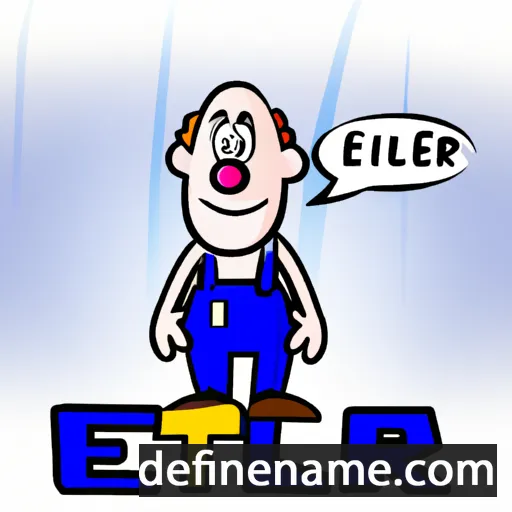 cartoon of the name Ellert