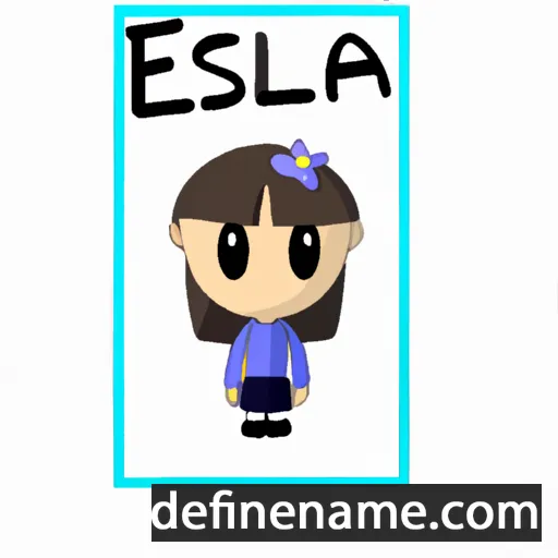 Ellesia cartoon