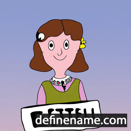 cartoon of the name Ellette