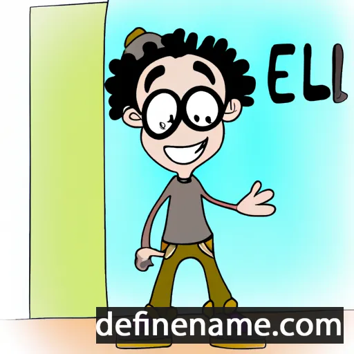 cartoon of the name Ellev