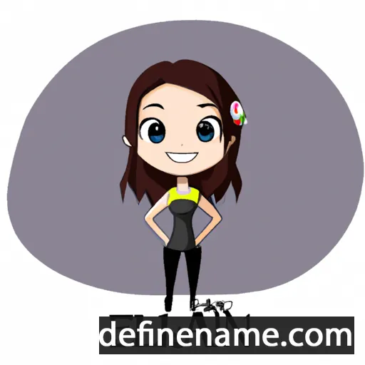 cartoon of the name Elliann