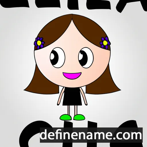 cartoon of the name Ellicia