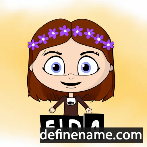 cartoon of the name Ellida