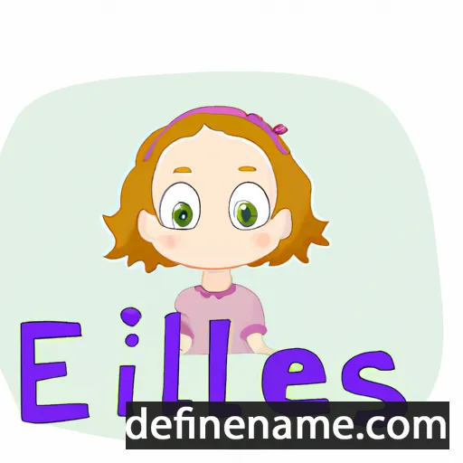 cartoon of the name Elliese