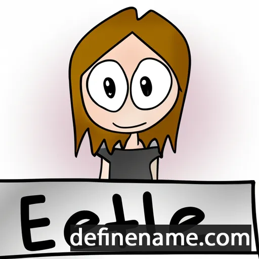 cartoon of the name Elliette