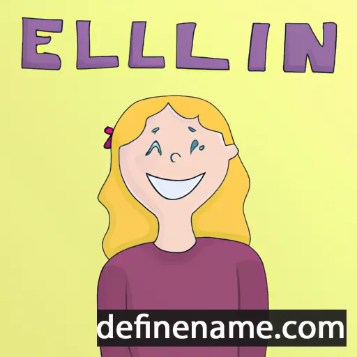 cartoon of the name Ellin