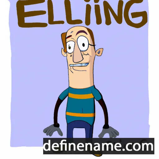 cartoon of the name Elling