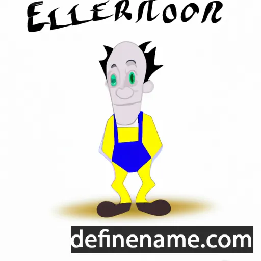 cartoon of the name Ellioner