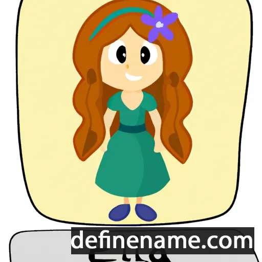 cartoon of the name Elliora