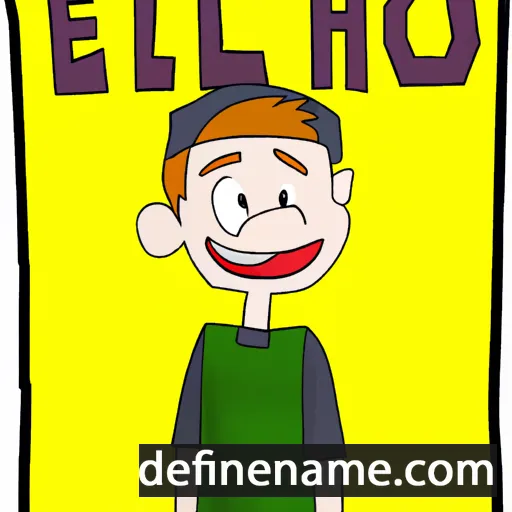 cartoon of the name Ellioth