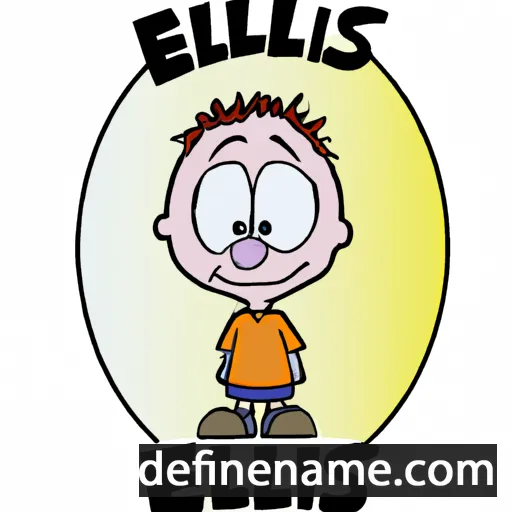 cartoon of the name Ellis