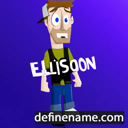 cartoon of the name Ellison