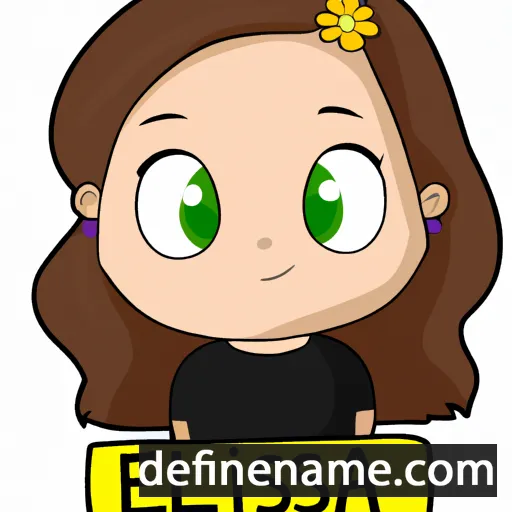 cartoon of the name Ellissa